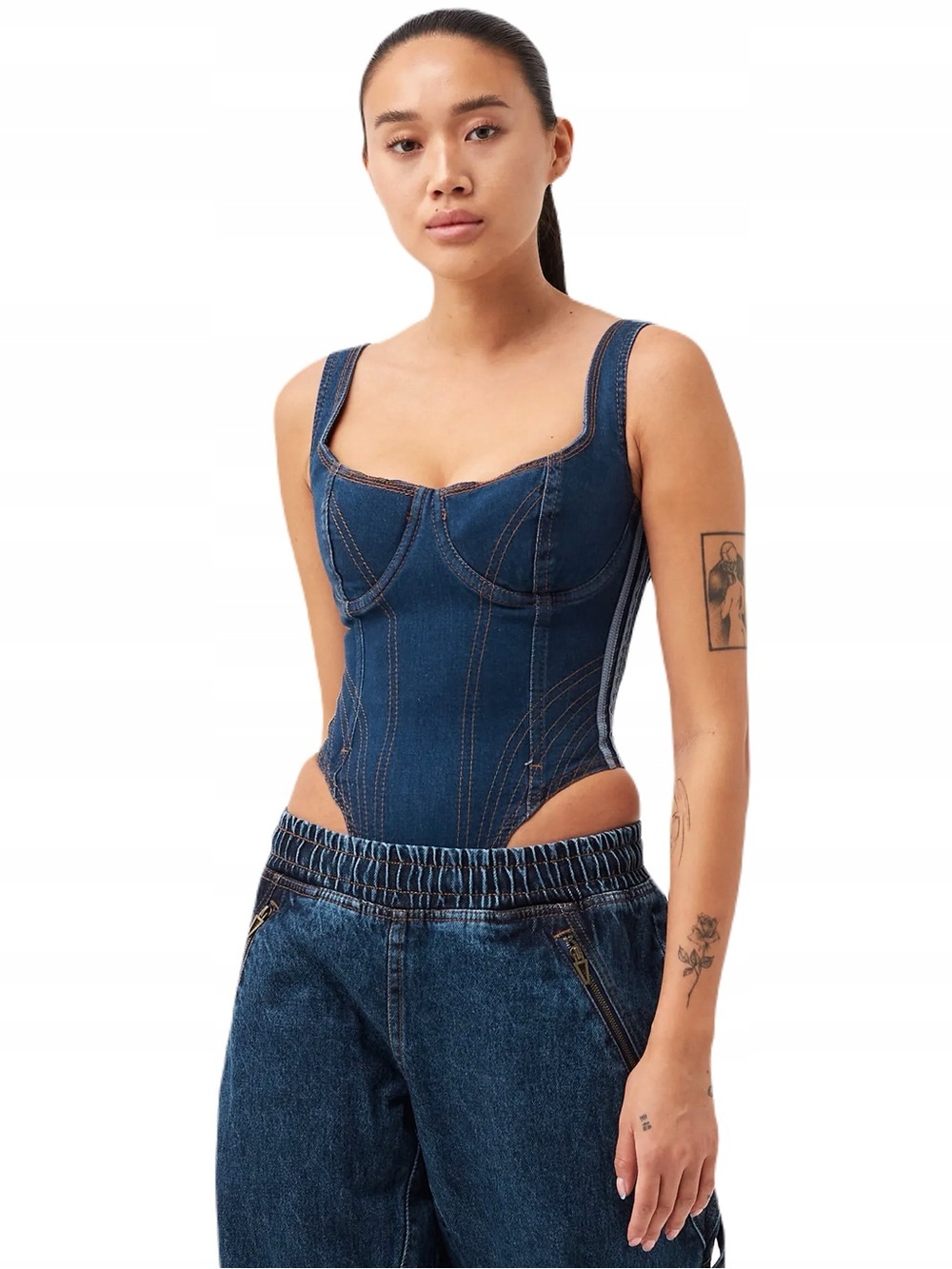 Adidas Ivy Park Denim Bodysuit